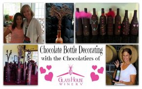 Chocolate Bottle Decorating with the Chocolatiers of Glass House Winery