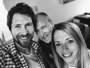 Gary Green, Callie Garrett, and Justin Storer with Blue Ridge Pizza food truck